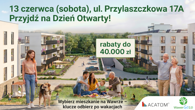 Dzień Otwarty -13 czerwca (sobota) w Warszawie na Wawrze Falenicy przy ul. Przylaszczkowej 17a/16. Czekamy na Was w godzinach 9:00 -16:00.